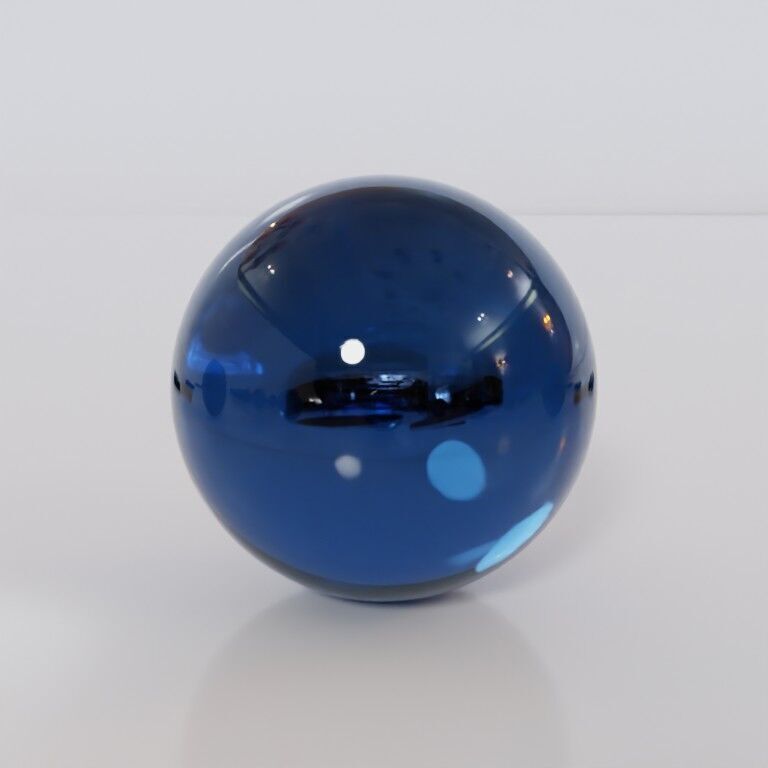 Glass marbles and palette in one Low-poly 3D model_10