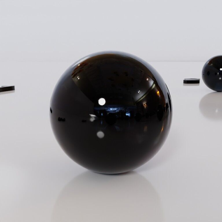 Glass marbles and palette in one Low-poly 3D model_53