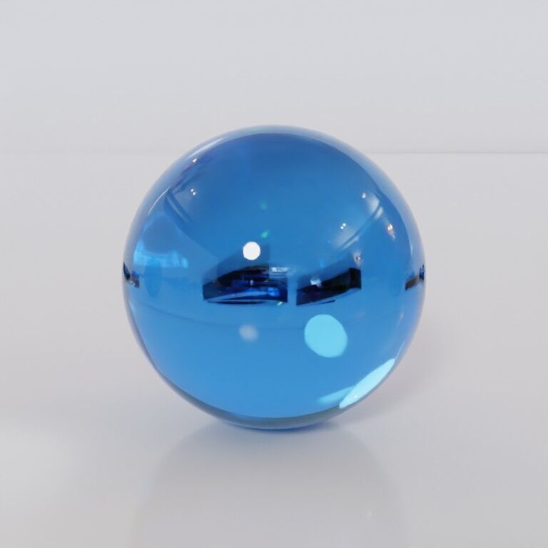 Glass marbles and palette in one Low-poly 3D model_19