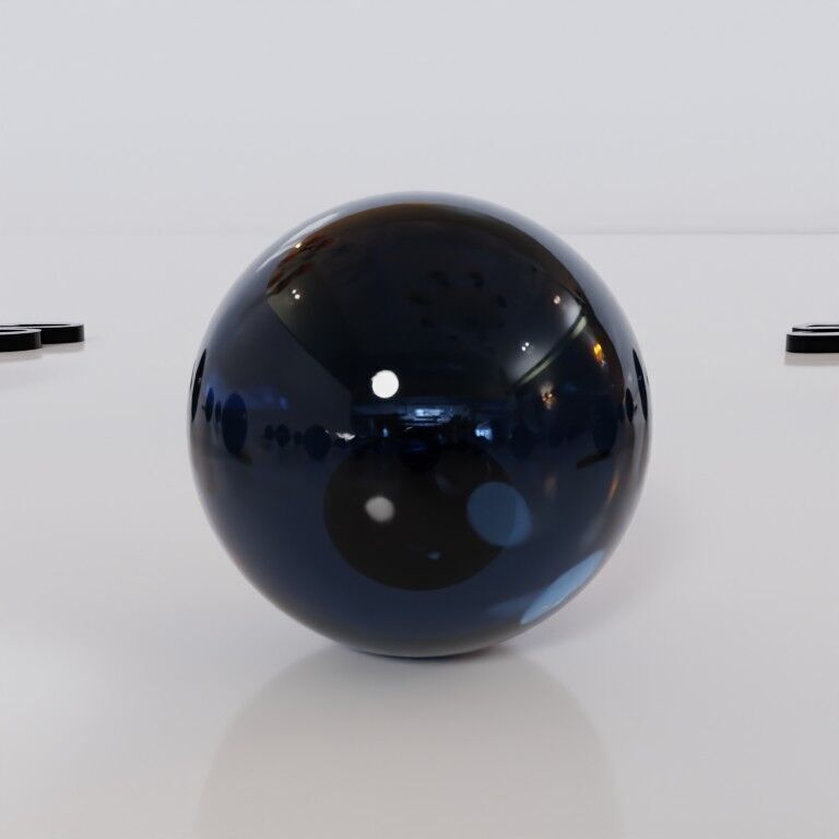 Glass marbles and palette in one Low-poly 3D model_30