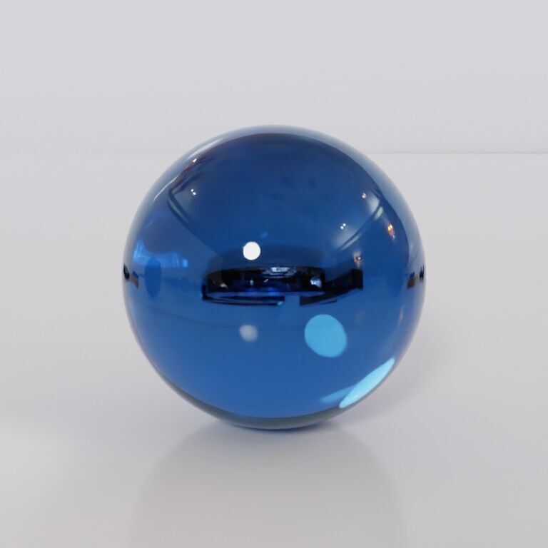 Glass marbles and palette in one Low-poly 3D model_13