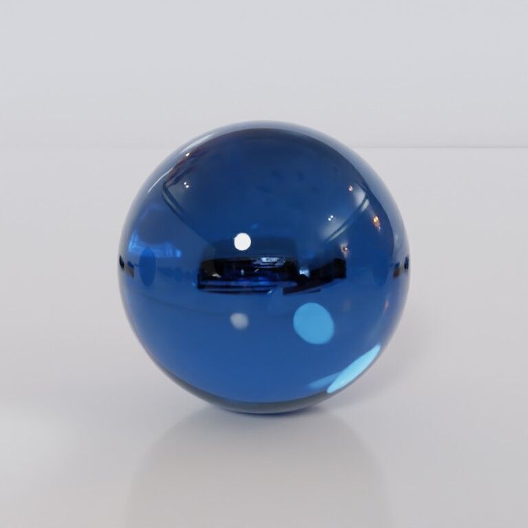 Glass marbles and palette in one Low-poly 3D model_12