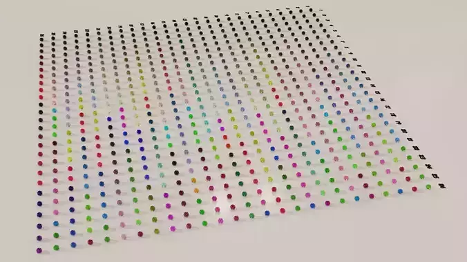 Glass marbles and palette in one