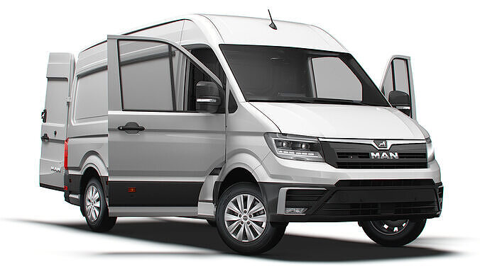 MAN TGE Van MWB HR HQInterior 2025 UKspec 3D model