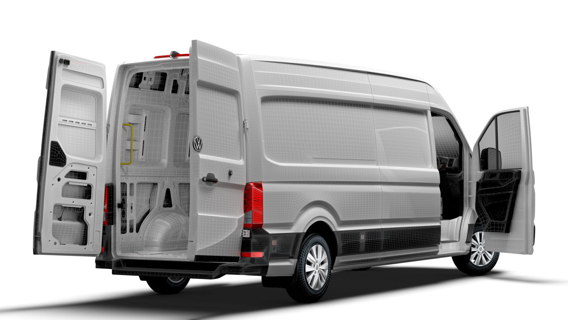 VW Crafter Van LWB HR HQInterior 2025 UKspec 3D model_18