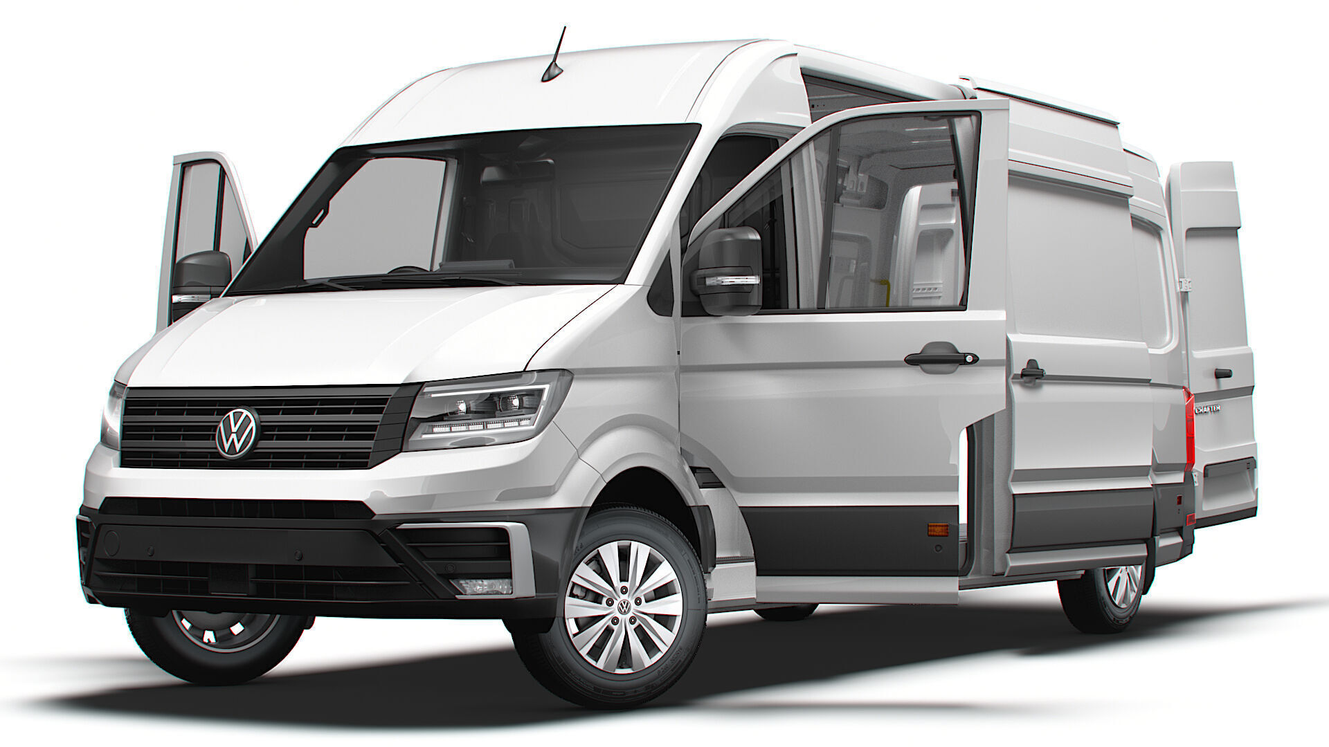 VW Crafter Van LWB HR HQInterior 2025 UKspec 3D model_7