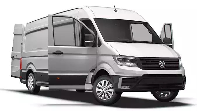 VW Crafter Van LWB HR HQInterior 2025 UKspec 3D model VW Crafter Van LWB HR HQInterior 2025 UKspec 3D model