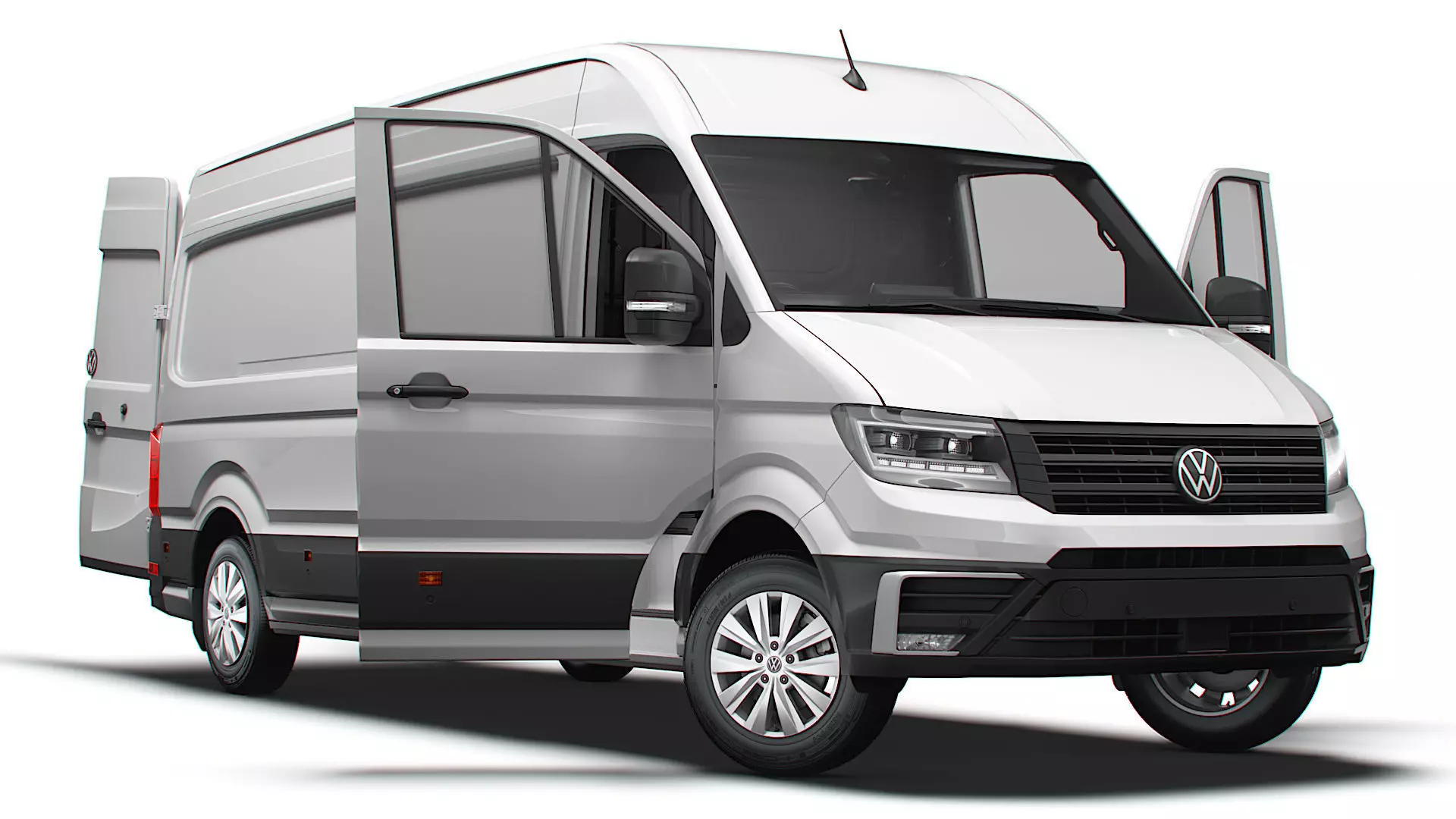 VW Crafter Van LWB HR HQInterior 2025 UKspec 3D model_0