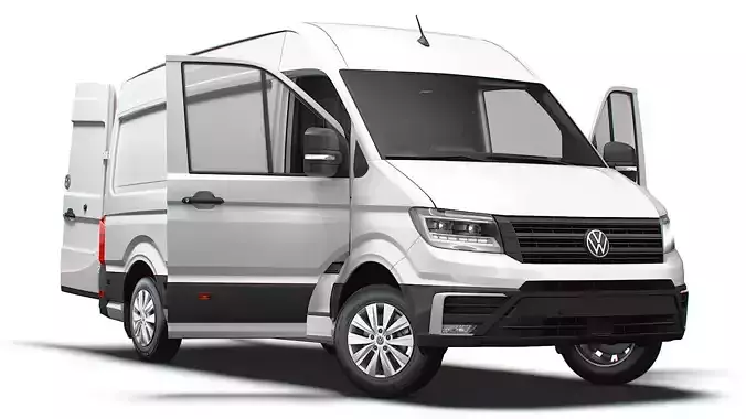 VW Crafter Van MWB HR HQInterior 2025 UKspec 3D model VW Crafter Van MWB HR HQInterior 2025 UKspec 3D model