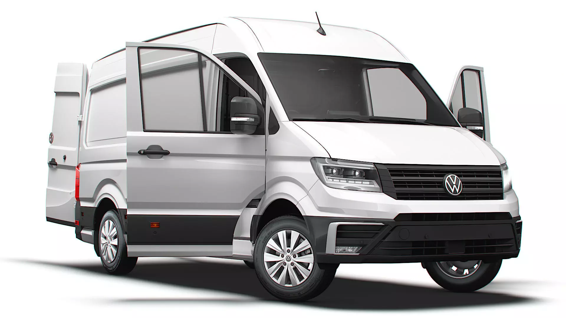 VW Crafter Van MWB HR HQInterior 2025 UKspec 3D model_0