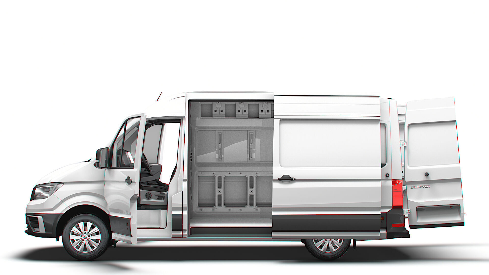 VW Crafter Van MWB HR HQInterior 2025 UKspec 3D model_3