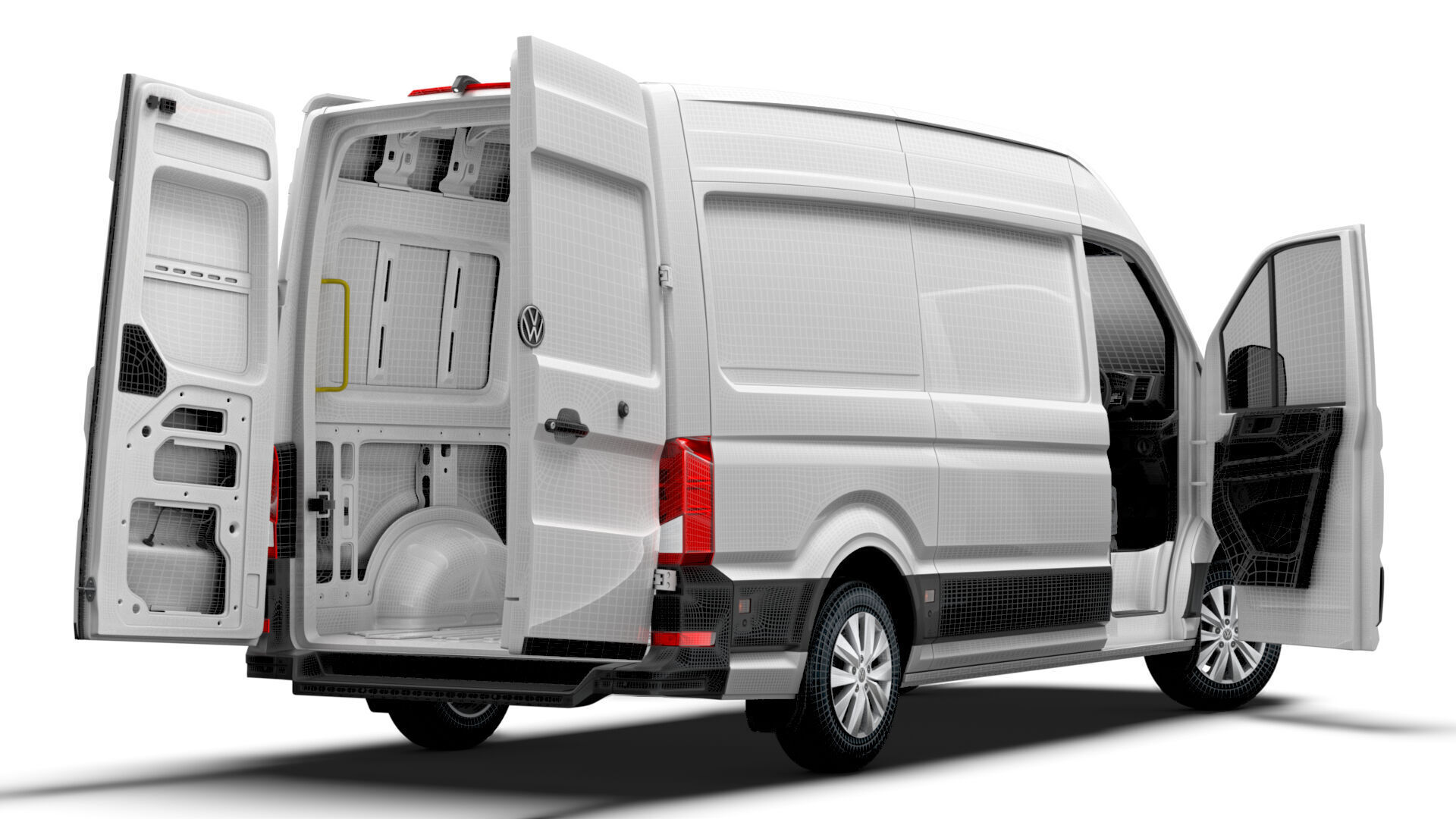 VW Crafter Van MWB HR HQInterior 2025 UKspec 3D model_18