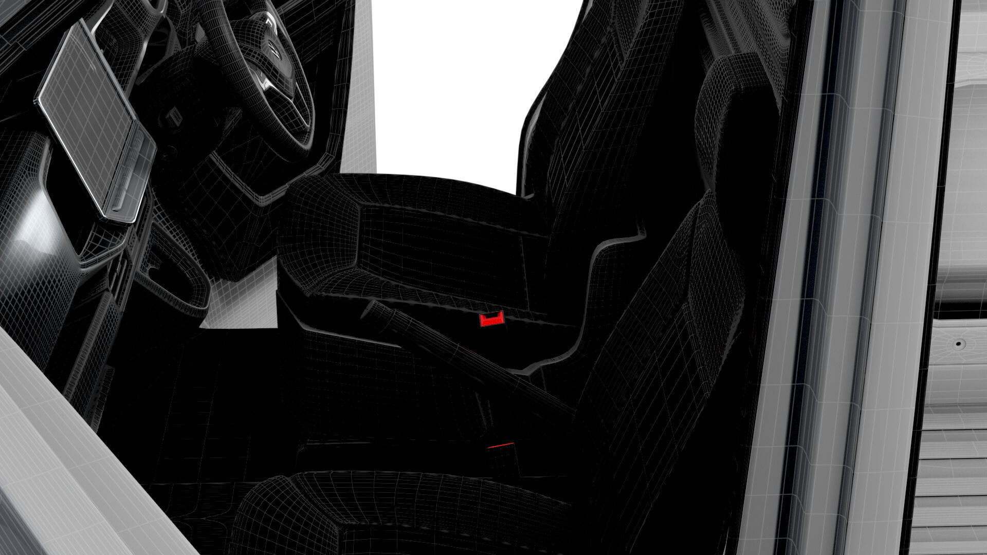 VW Crafter Van MWB HR HQInterior 2025 UKspec 3D model_27