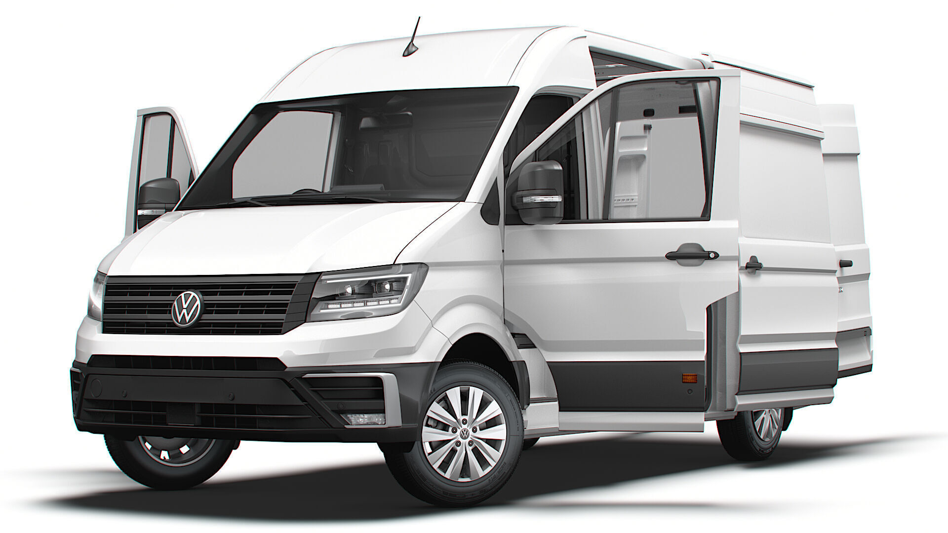 VW Crafter Van MWB HR HQInterior 2025 UKspec 3D model_7