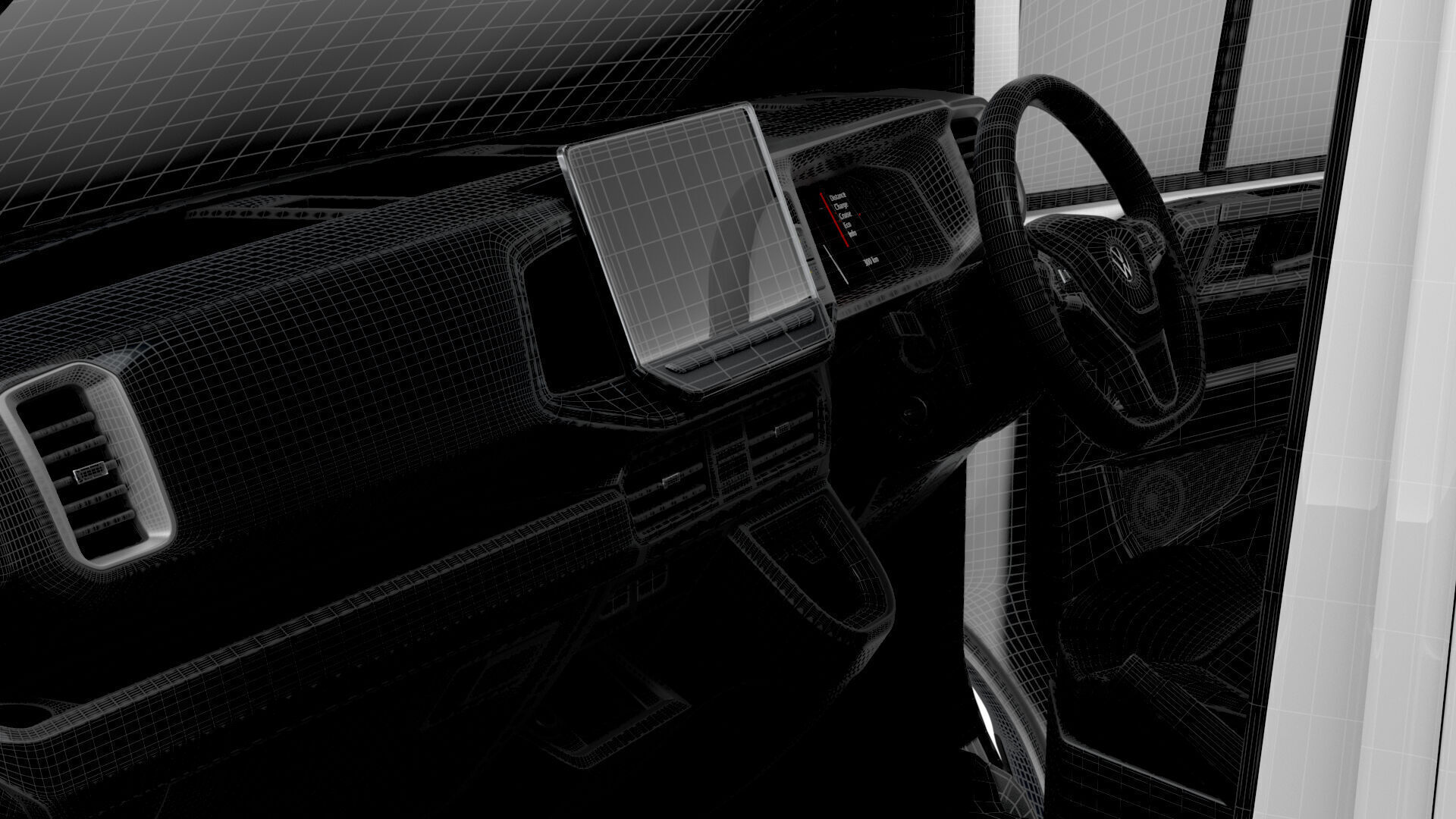 VW Crafter Van MWB HR HQInterior 2025 UKspec 3D model_15