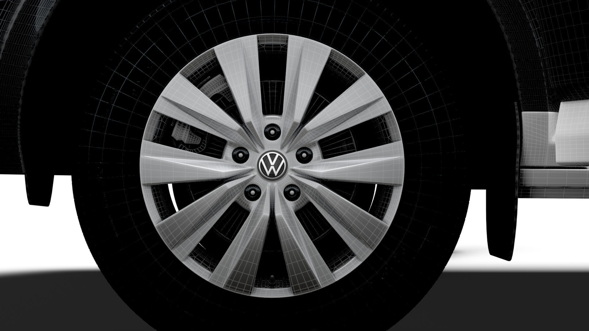 VW Crafter Van MWB HR HQInterior 2025 UKspec 3D model_25