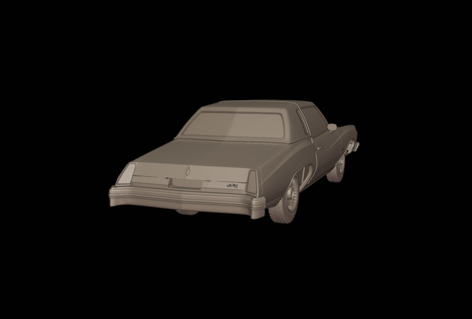 CHEVROLET MONTE CARLO 1974   3D print model_2