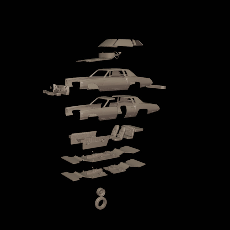 CHEVROLET MONTE CARLO 1974   3D print model_9