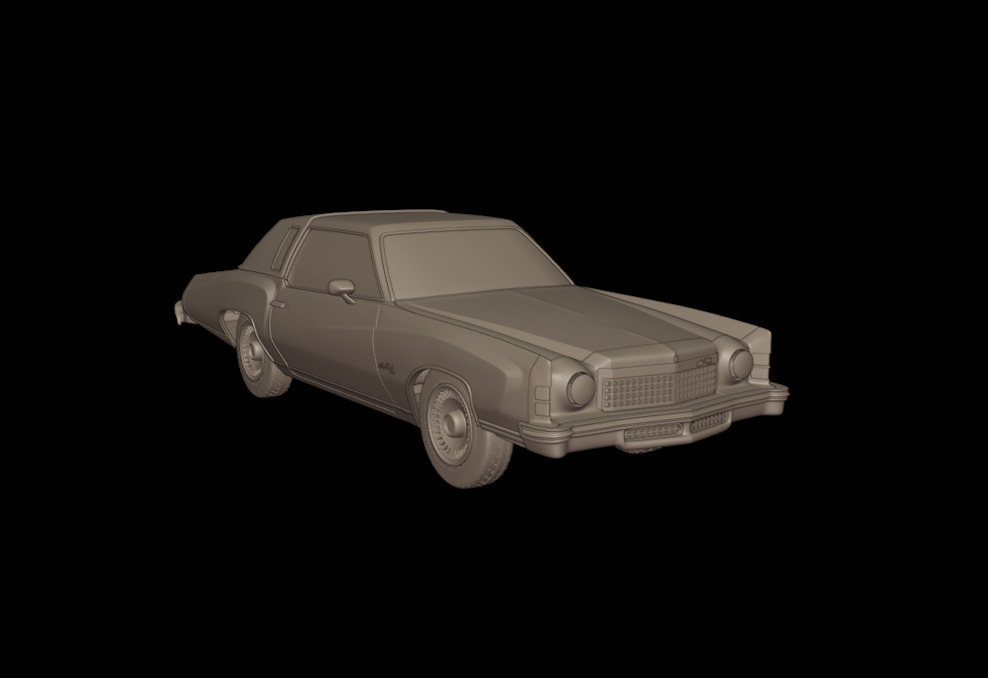 CHEVROLET MONTE CARLO 1974   3D print model_1