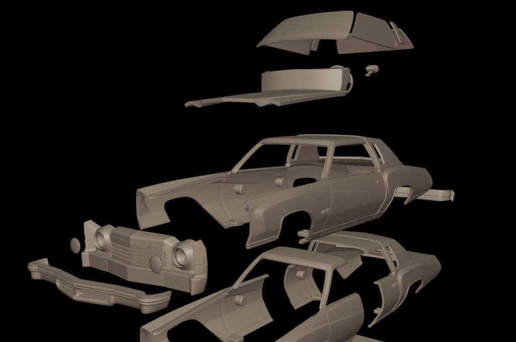 CHEVROLET MONTE CARLO 1974   3D print model_10