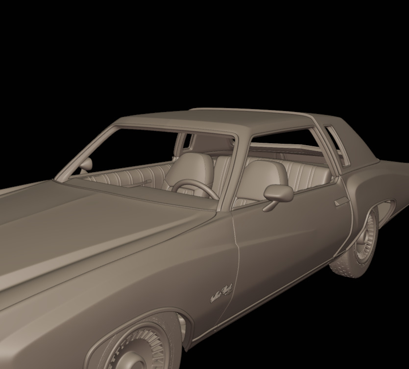 CHEVROLET MONTE CARLO 1974   3D print model_4