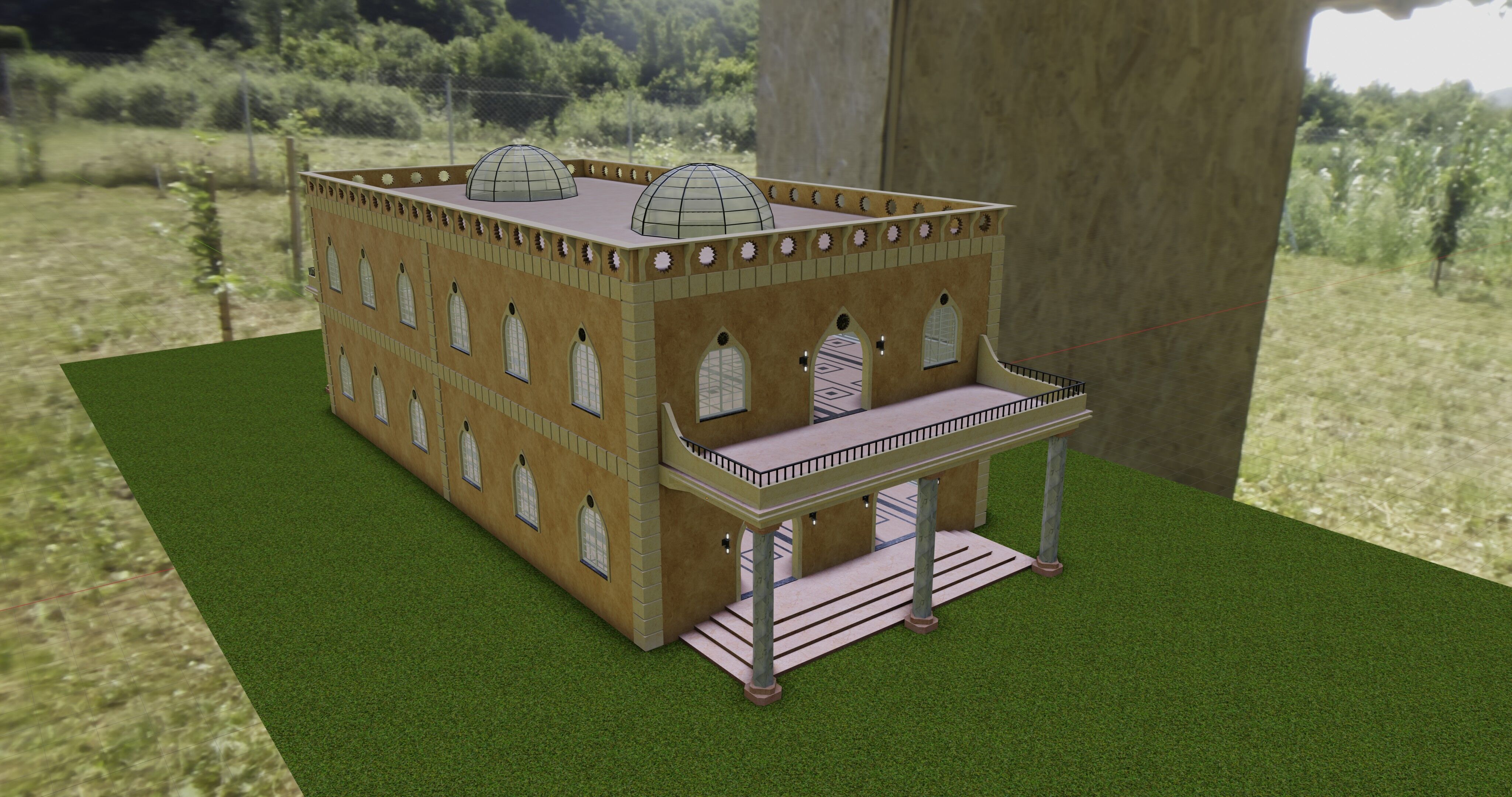 Agricultural Solar Energy Type-1 Table 2x2x8 Diorama Low-poly 3D model_29