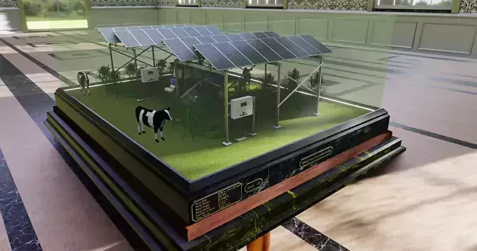Agricultural Solar Energy Type-1 Table 2x2x8 Diorama