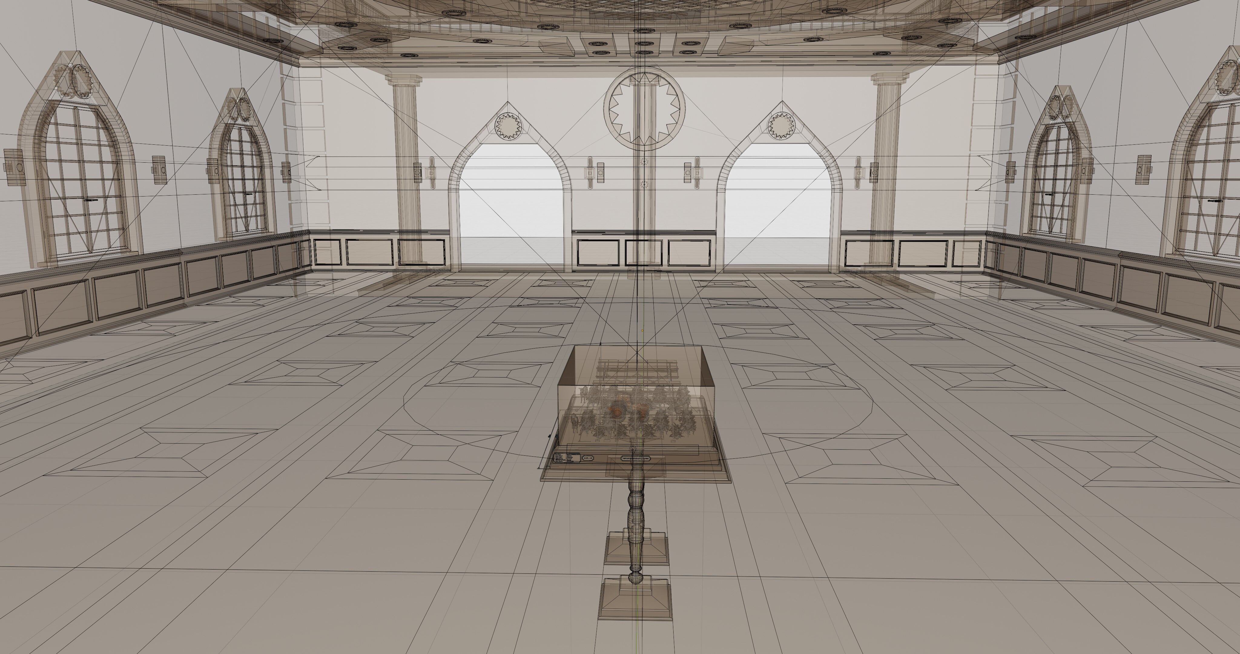 Agricultural Solar Energy Type-1 Table 2x2x8 Diorama Low-poly 3D model_15