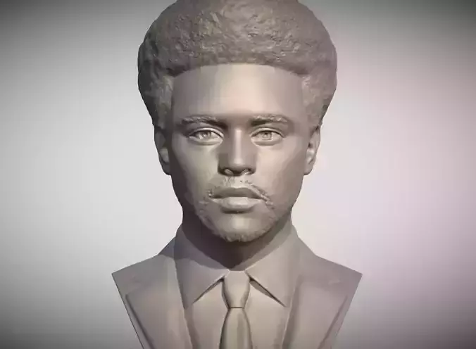 The Weeknd bust 3D print model