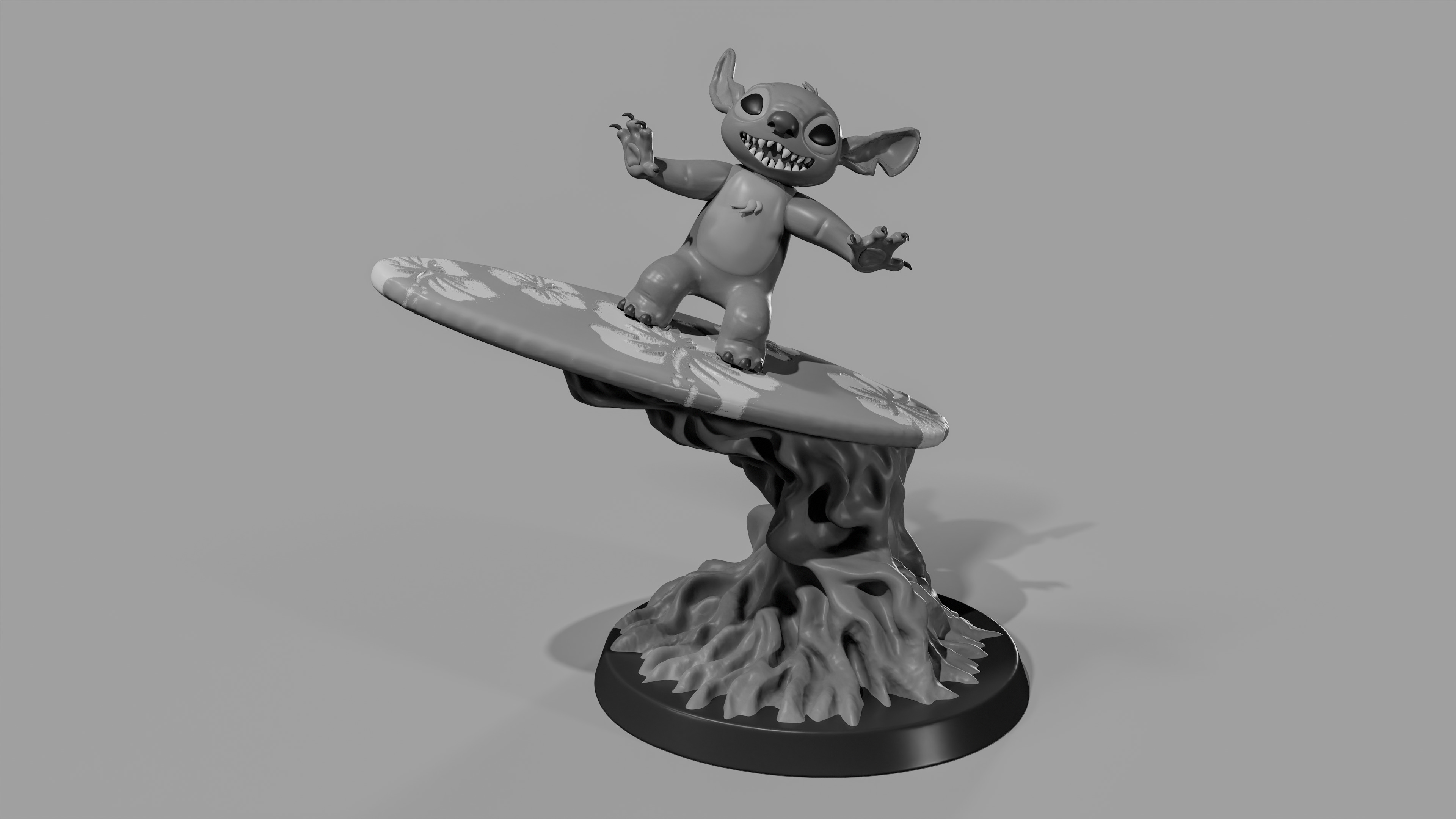 Stitch Fan Art 3D Model 150mm 3D print model_7