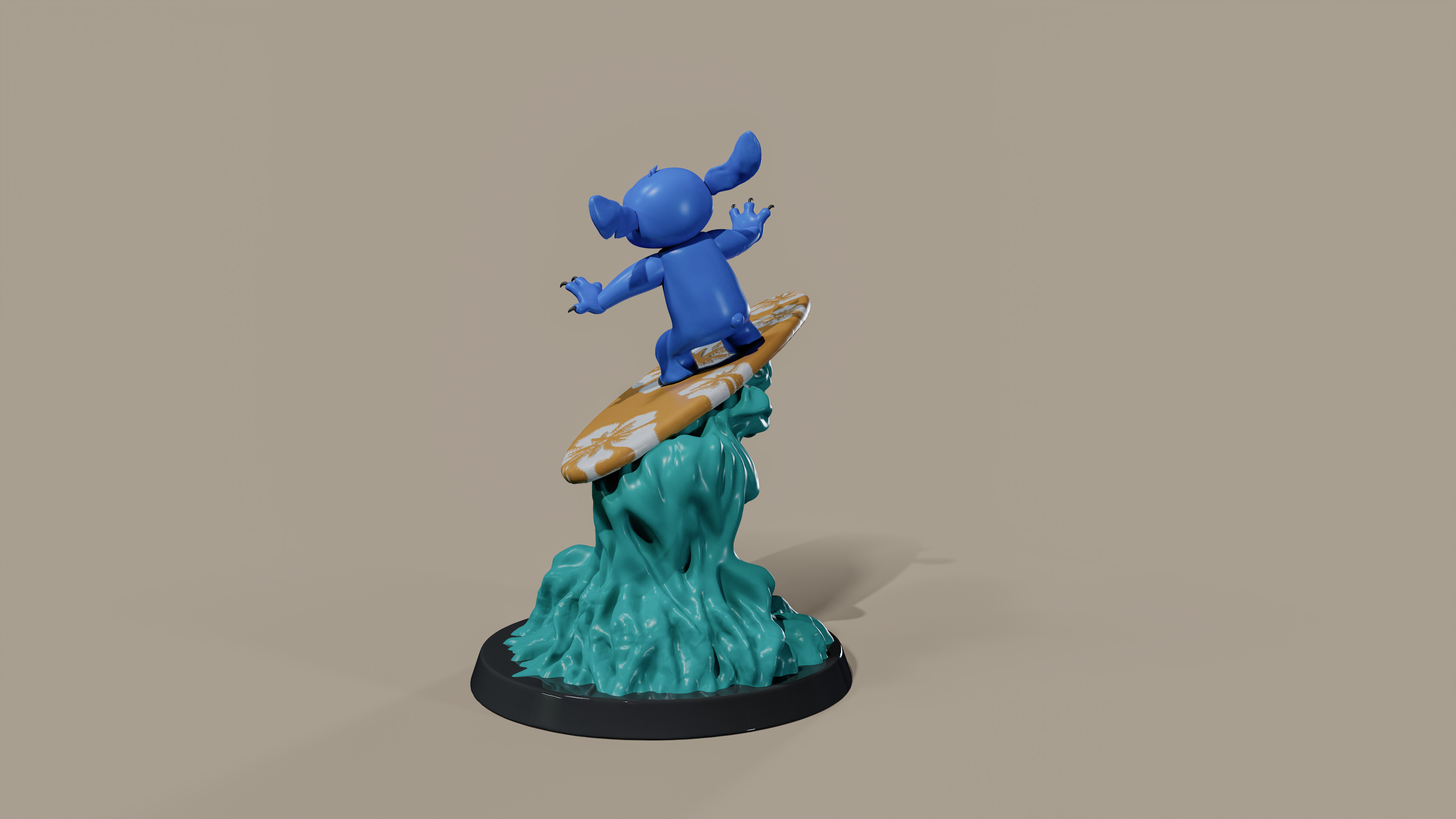 Stitch Fan Art 3D Model 150mm 3D print model_3