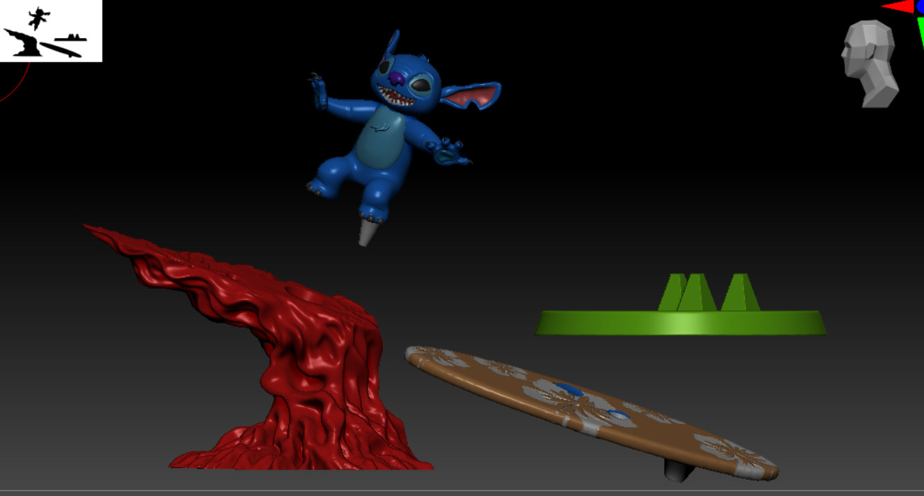 Stitch Fan Art 3D Model 150mm 3D print model_5