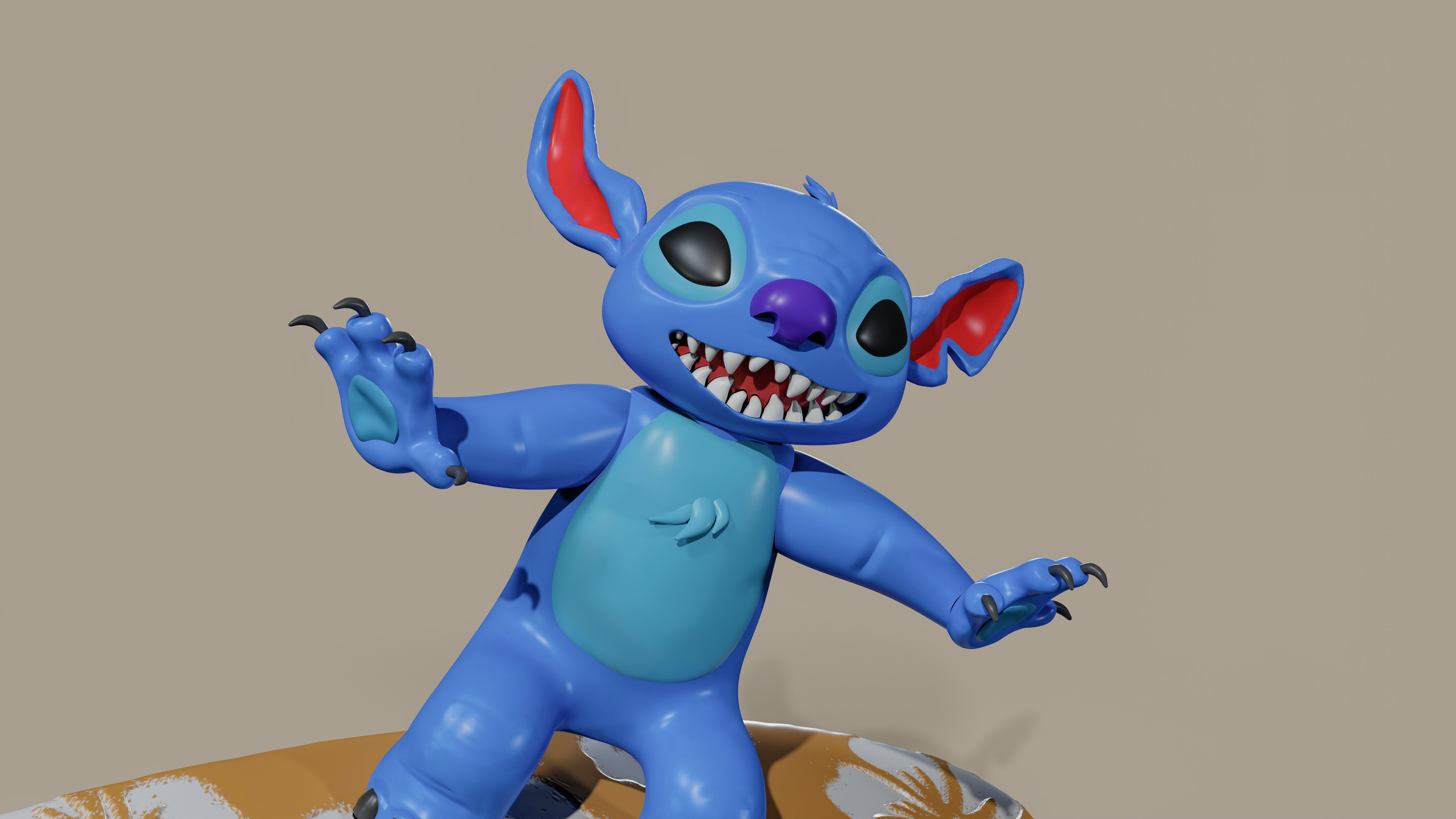 Stitch Fan Art 3D Model 150mm 3D print model_1