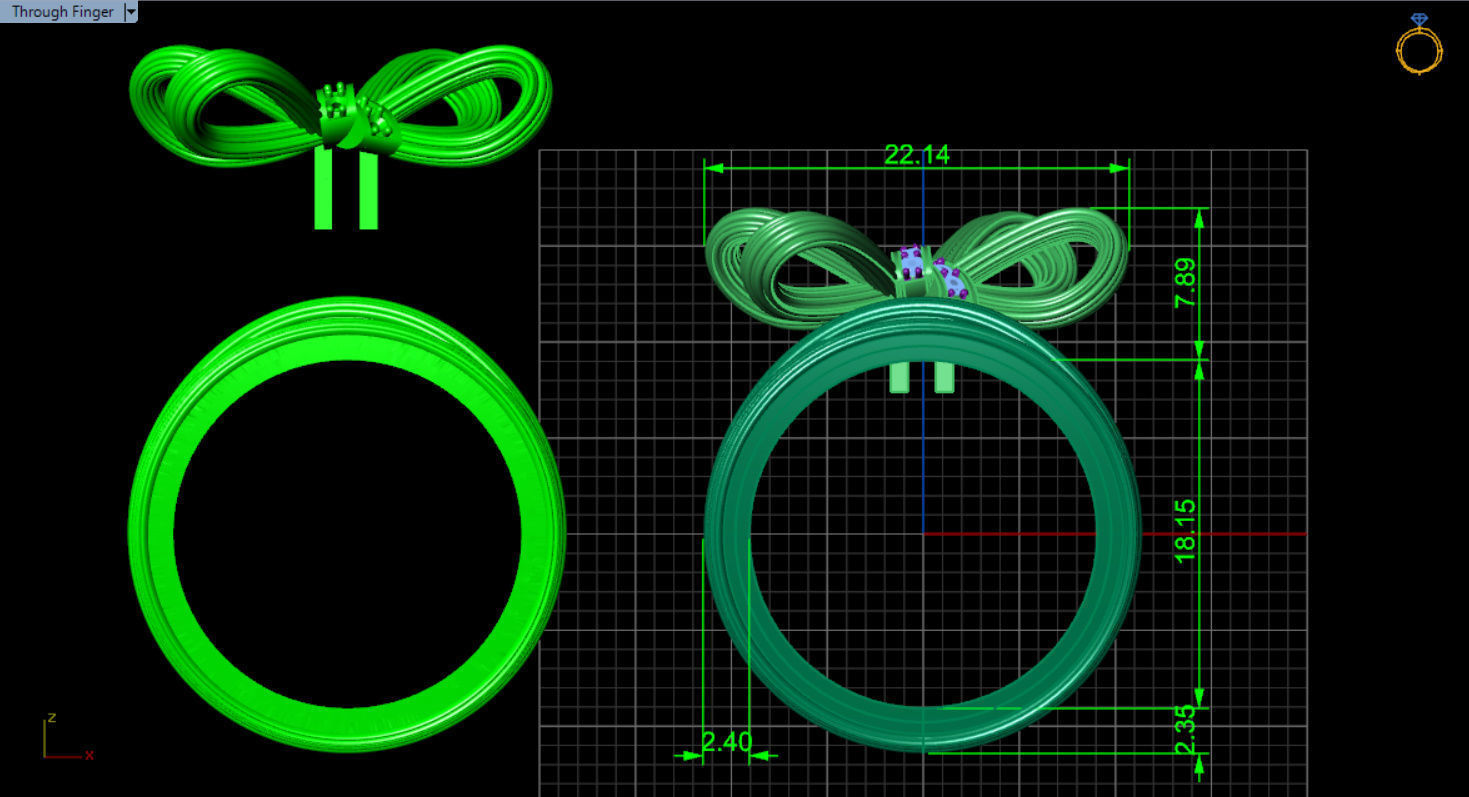 luxury bow elegant earrings and ring collection _4