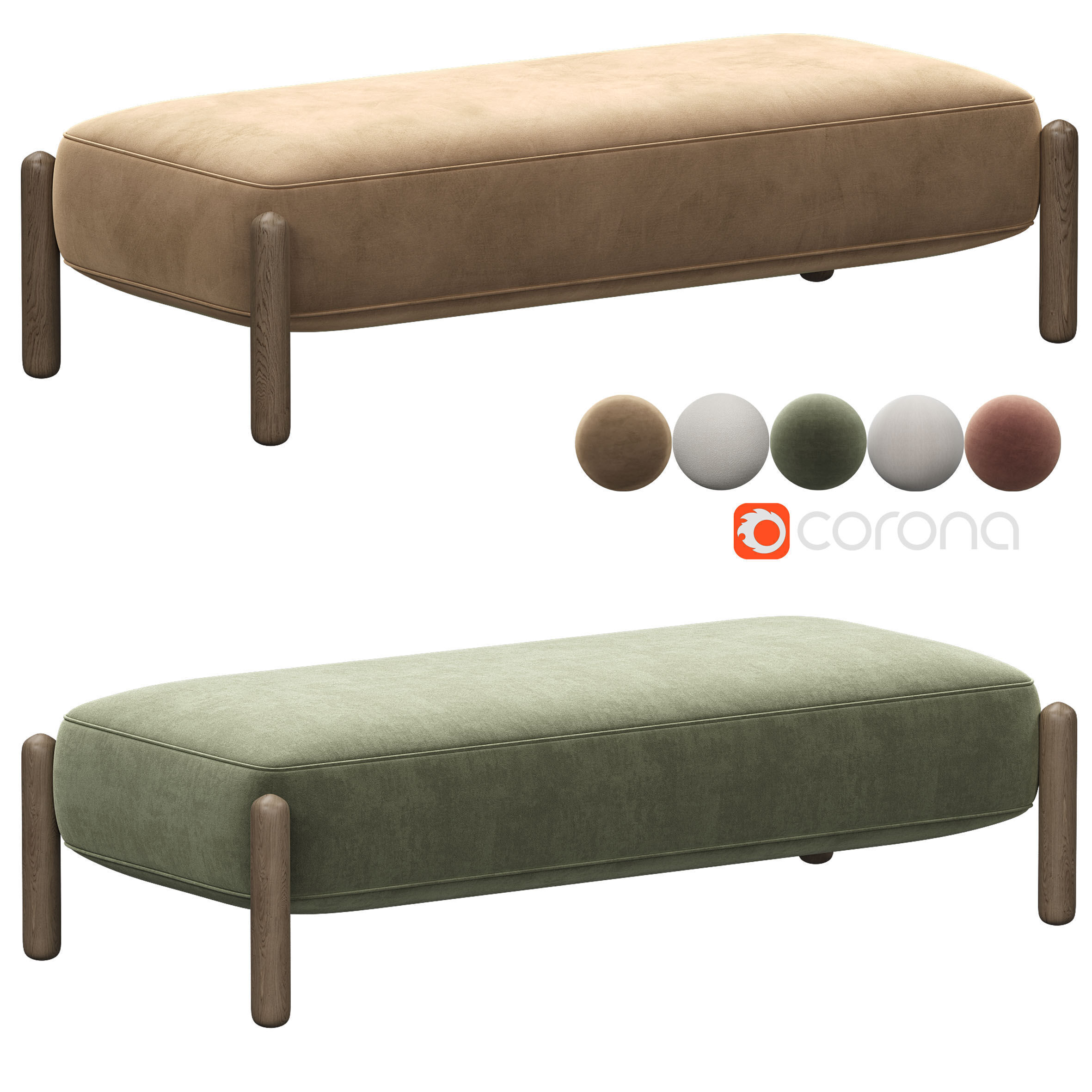 SkandiShop Dear Pouf 3D model_2