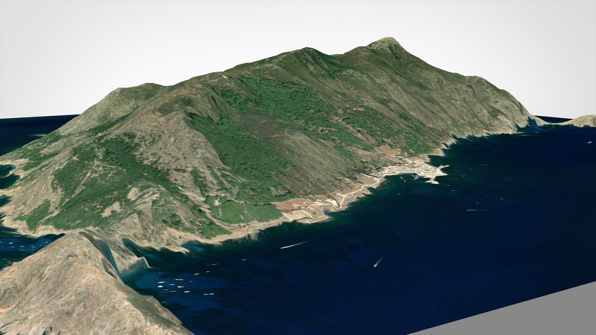 Island Marettimo Sicily 3D model_5