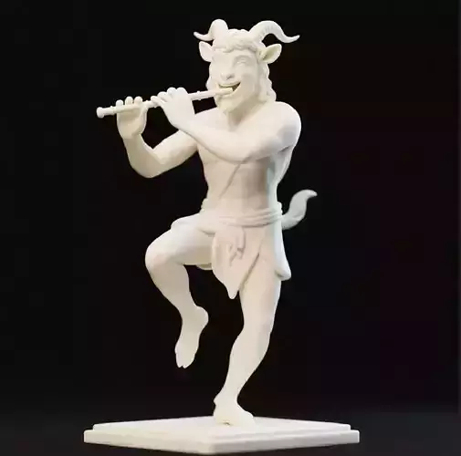 34 Dancing Faun Playing the Flute