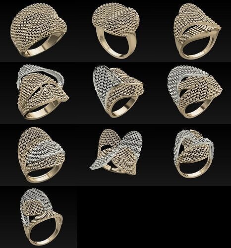10 Fantasy Jessica Ring 3dm 3D print model