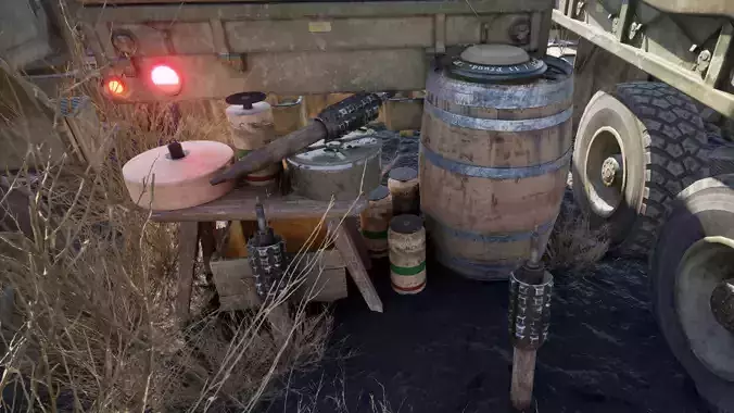WW2 Mines Variety Pack Free 3D model