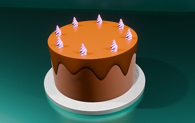 Choclate Cake 3D model 3D model