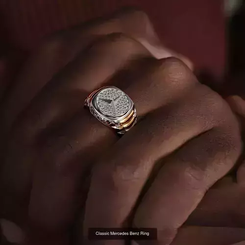 Classic Mercedes-Benz Rings 3D Model Collection