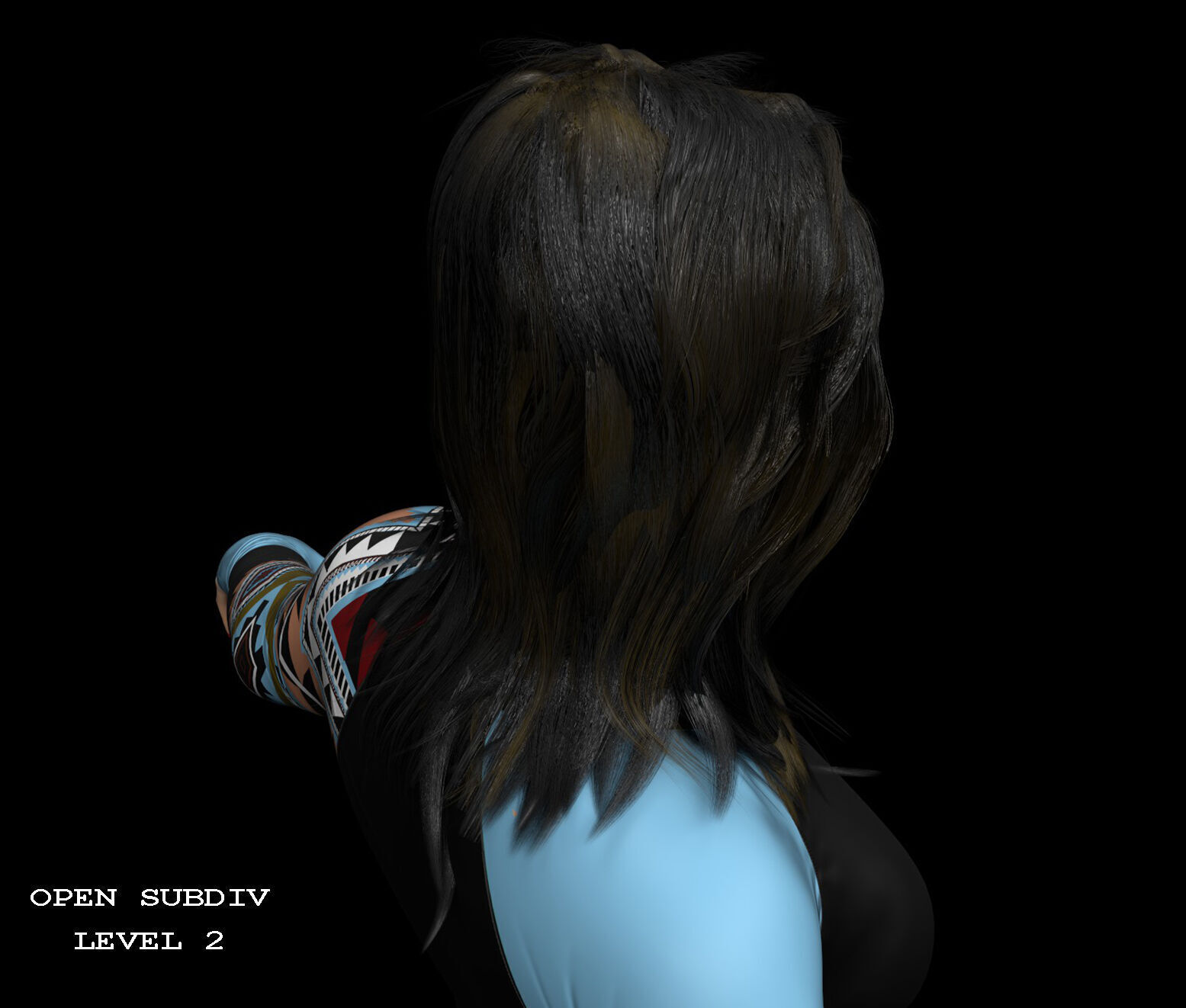 AD - Female Character 3D model_10