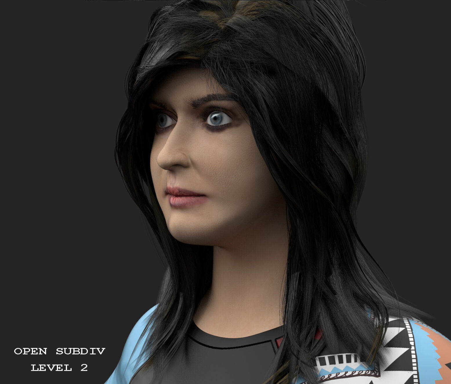 AD - Female Character 3D model_8