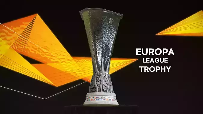 UEFA Europa League Trophy Low-poly 3D model