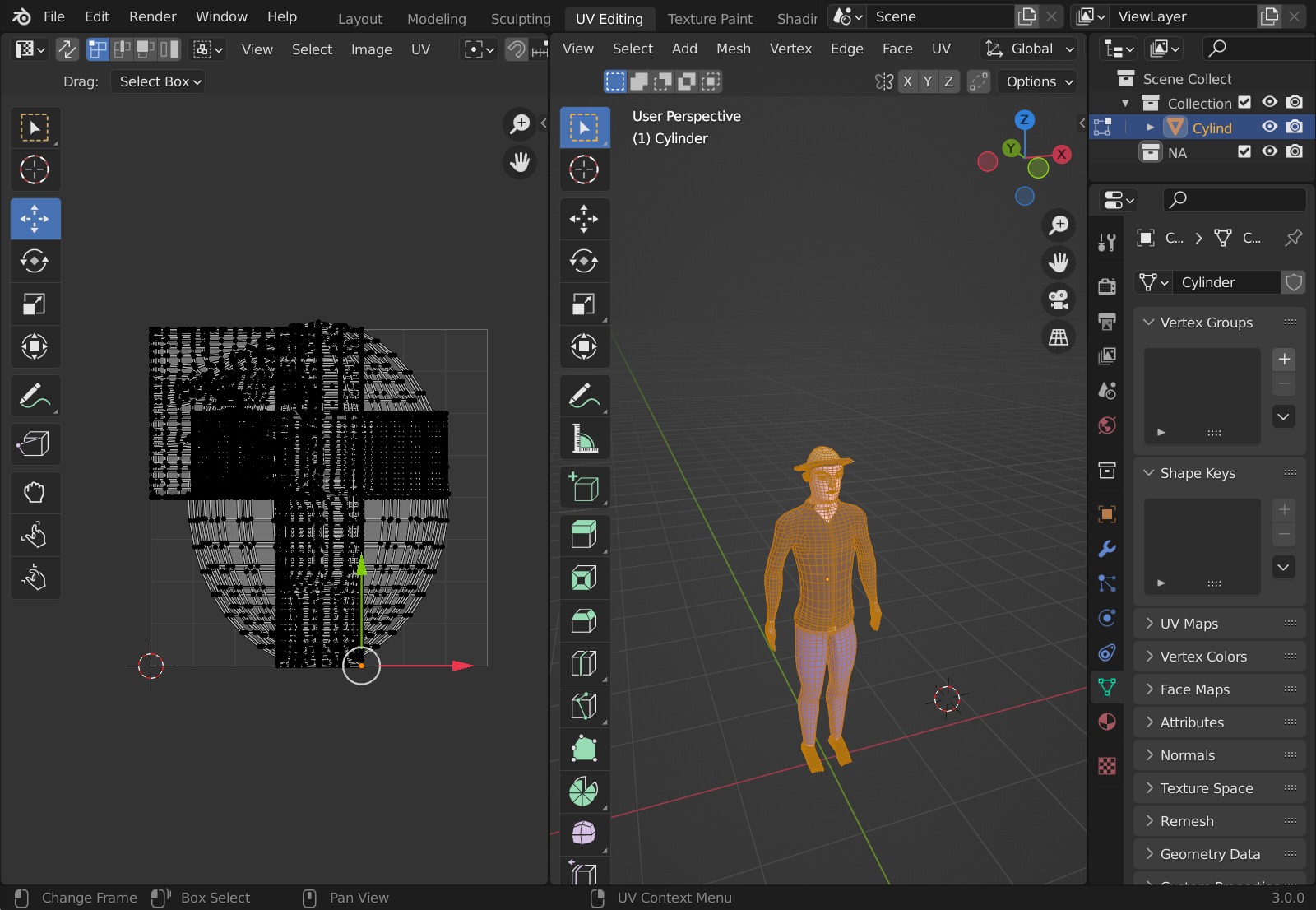 low poly citizen cartoon male character game ready Low-poly 3D model_4