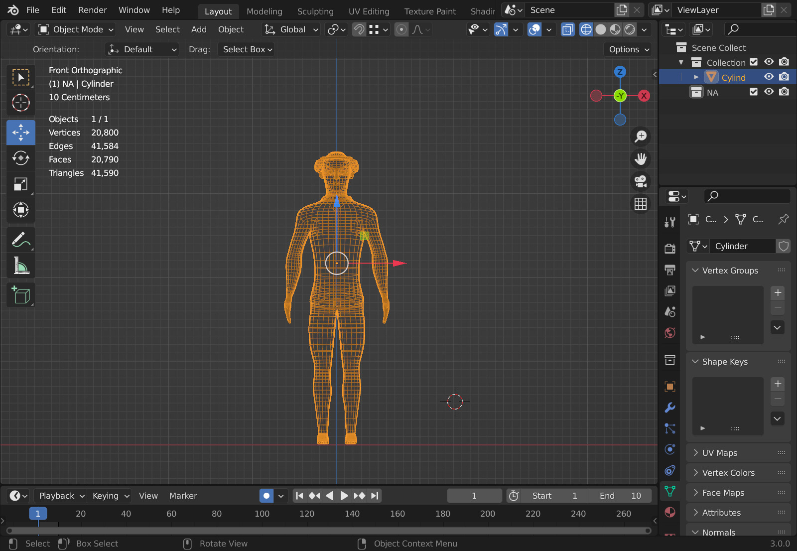 low poly citizen cartoon male character game ready Low-poly 3D model_2