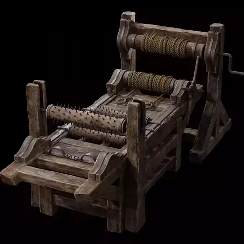 NANITE MODULAR TORTURE RACK - 5-PIECE MEDIEVAL DEVICE PACK Low-poly 3D model