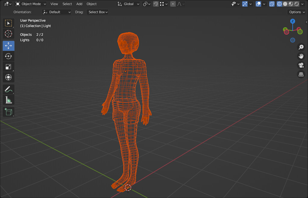character low poly cartoon male citizen Low-poly 3D model_11