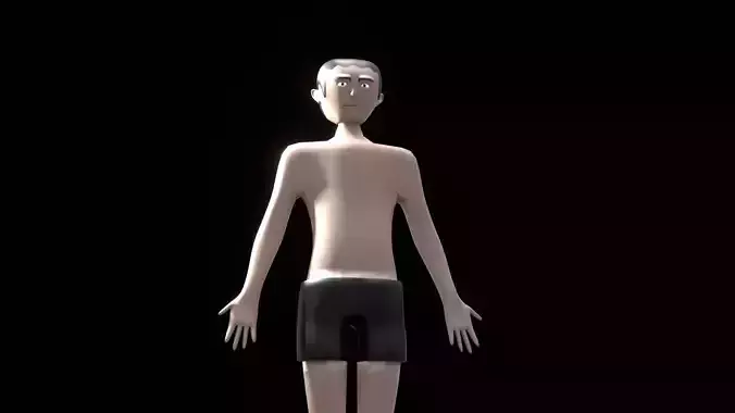 character low poly cartoon male citizen Low-poly 3D model character low poly cartoon male citizen Low-poly 3D model