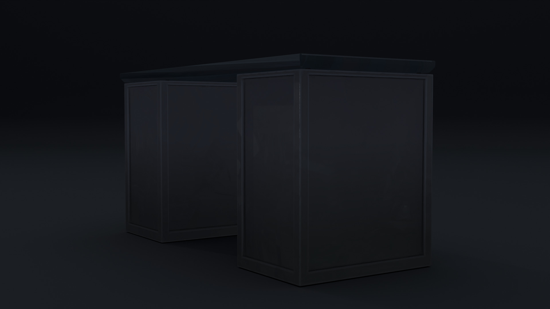 Stylised Table Low-poly 3D model_5